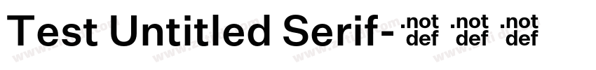 Test Untitled Serif字体转换